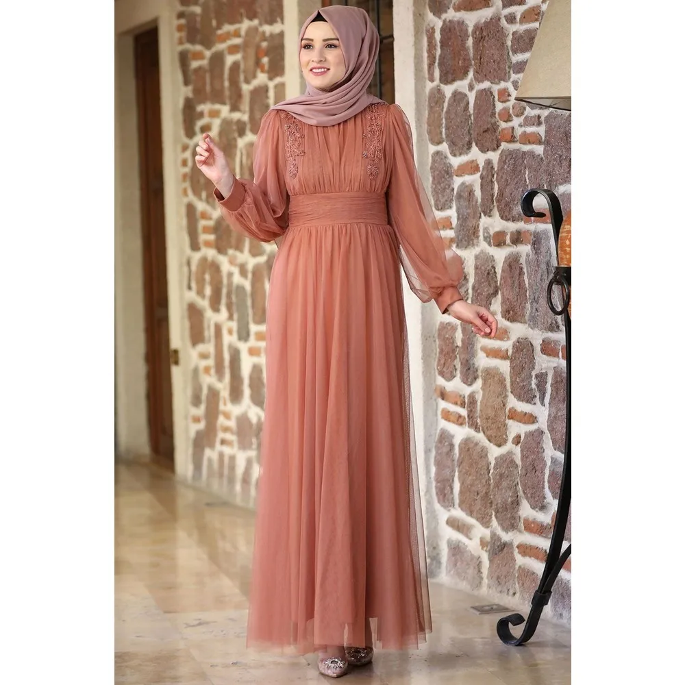 

Вечернее платье Dorlie Selin Hijab с изображением корицы