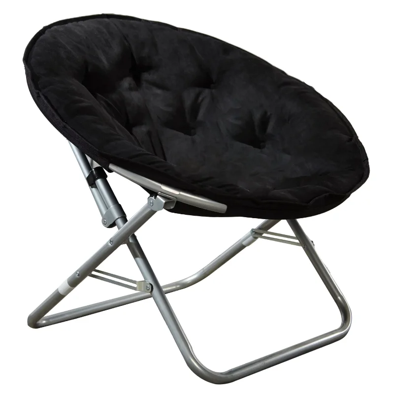 Mainstays Faux Fur Saucer™ Chair, Black