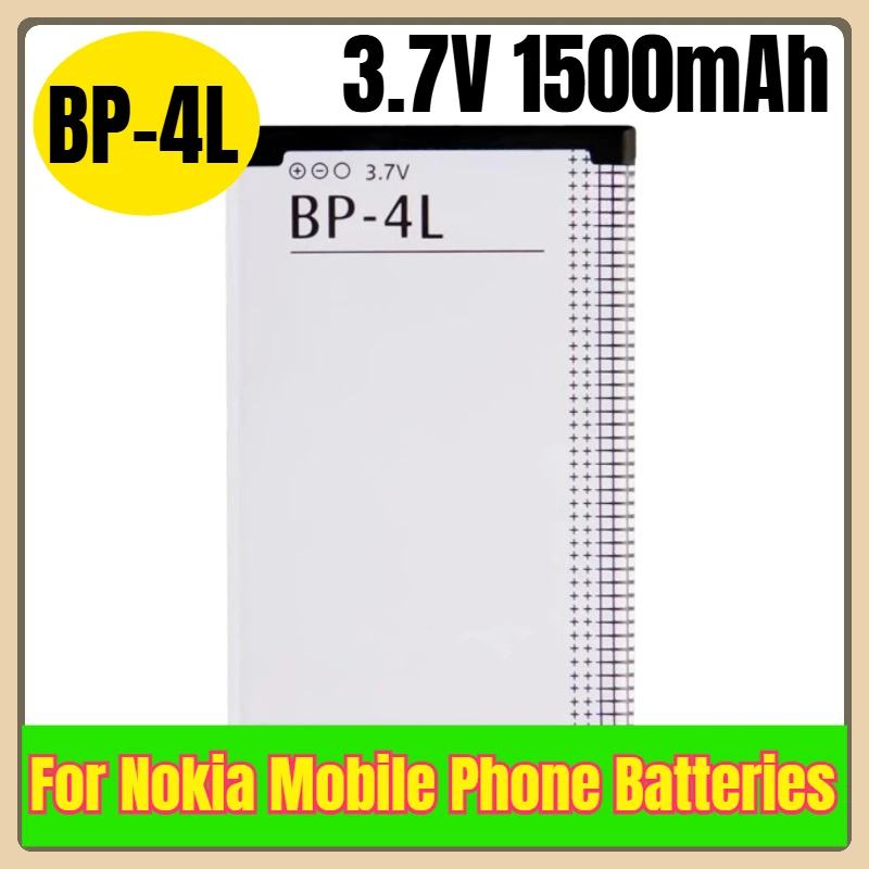Фото BP-4L 3,7 В 1500 мАч аккумуляторы для мобильных телефонов Nokia E71 E52 E63 E61i N810 6650F N97 E95 E72 E55 E90 E71X №1