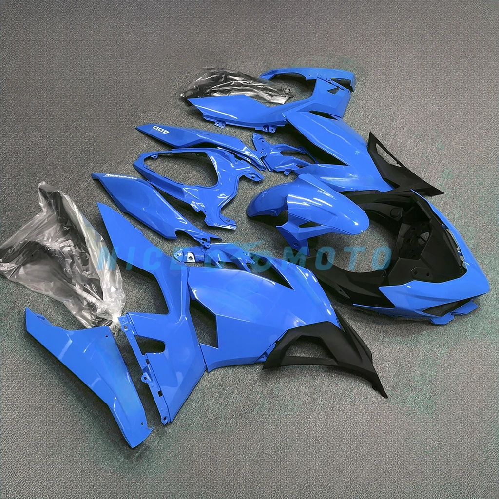 Синие комплекты обтекателей для мотоцикла подходят Kawasaki Ninja400 EX400 2018 2019 2020 2021 2022 2023