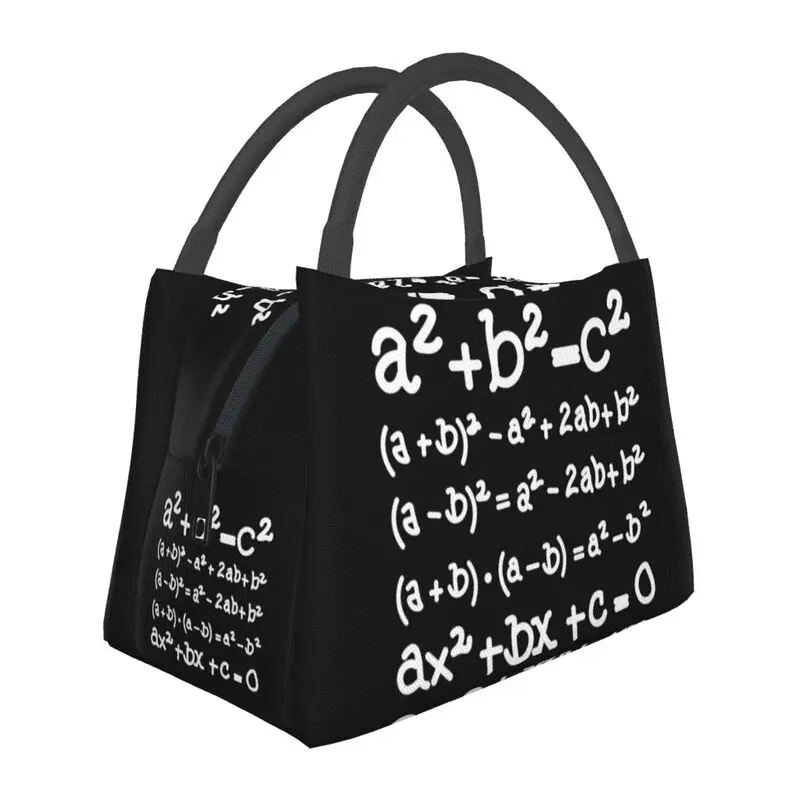 

Math Formula Thermal Insulated Lunch Bags Women Mathematics Science Teacher Resuable Lunch Container Storage Meal Food Box