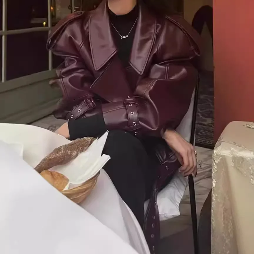 2024 новый стиль европейская и американская укороченная куртка с длинными