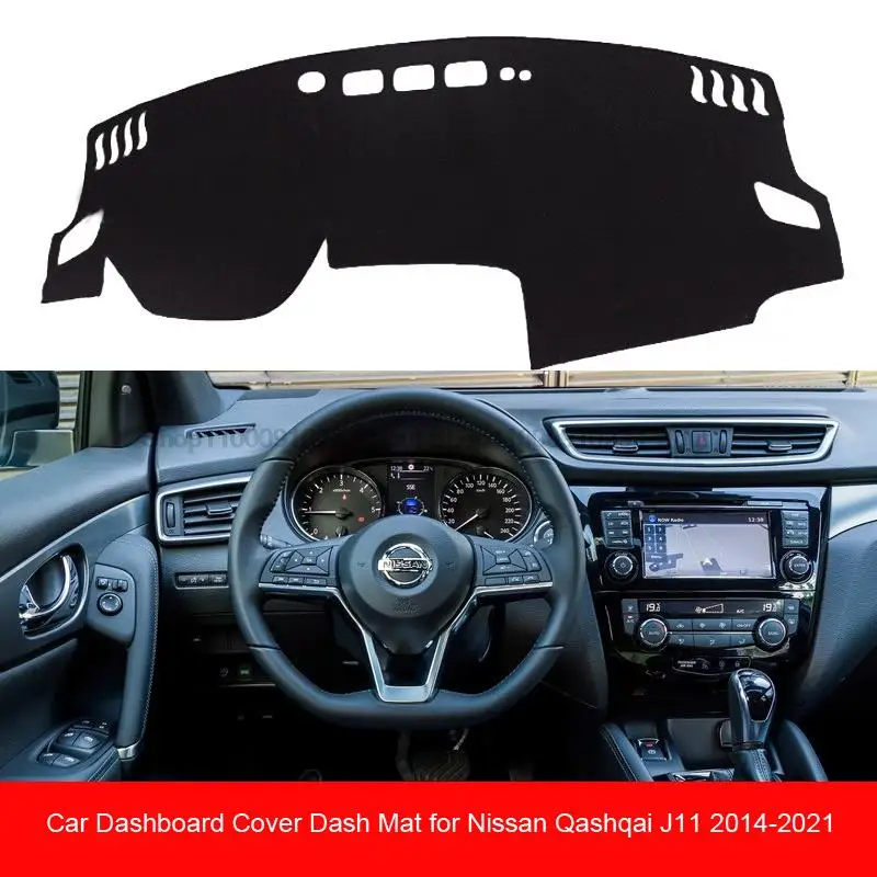 

Car Dashboard Avoid Light Sun Shade Pad Cover Mat Carpets Anti-UV For Nissan Qashqai J11 2014-2017 2018 2019 2020 Accessories