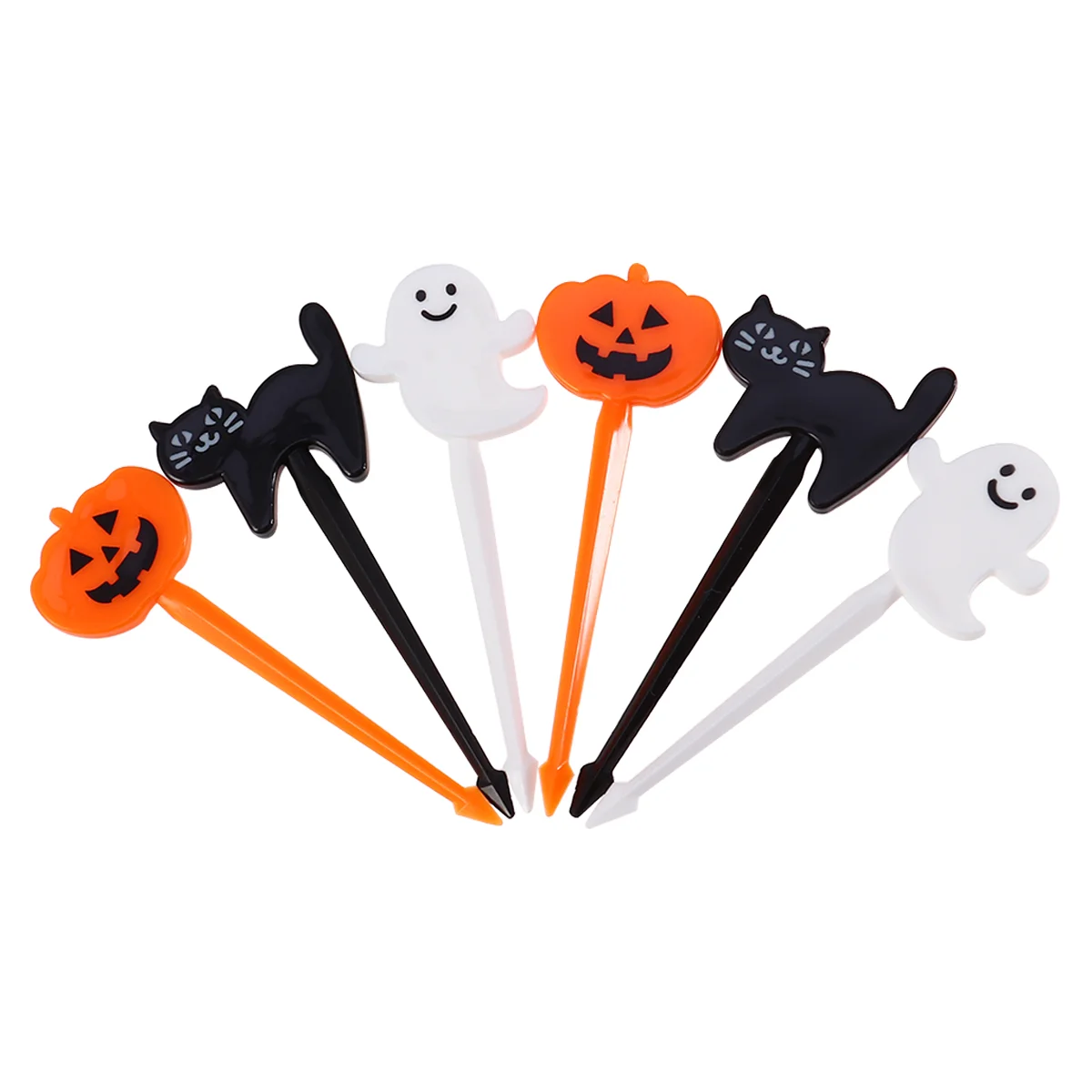 

Picks Fork Fruitforks Dessert Kids Appetizer Bento Tastingcocktail Pumpkin Cat Mini Cake Pick Decor