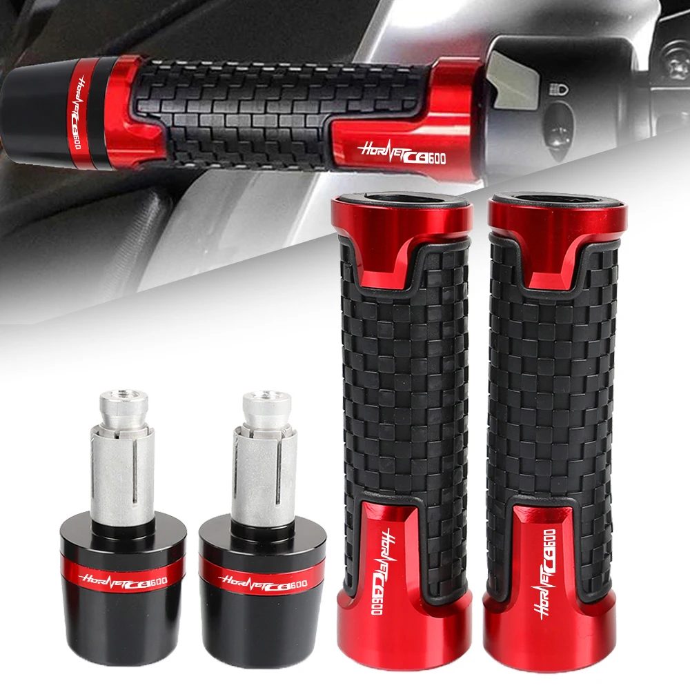

For Honda CB600HORNET CB 600 HORNET 2002 2003 2004 2005 2006 Motorcycle7/8"22MM Handlebar Grips Handle Bar Grip Ends Cap Plugs
