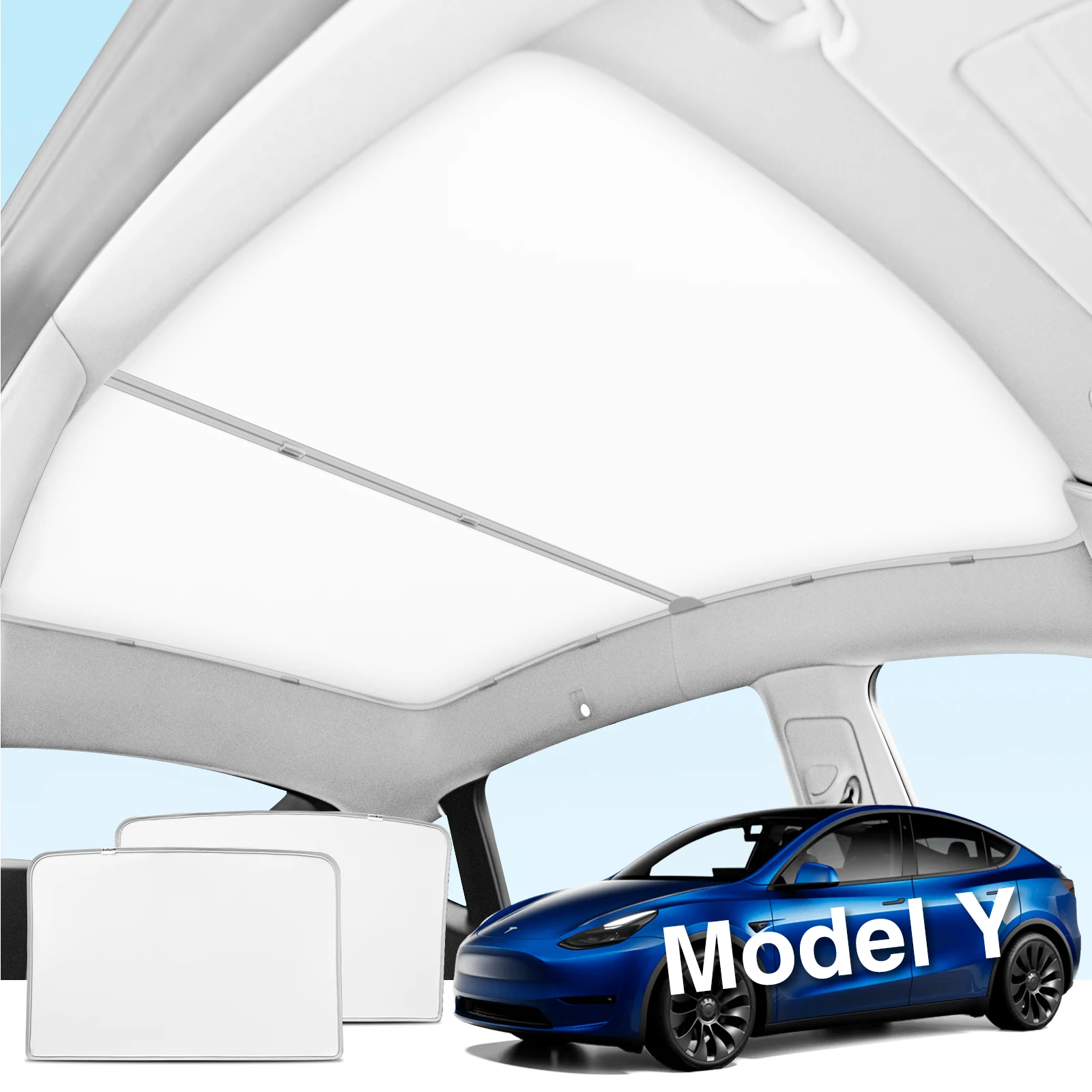 

Солнцезащитные Шторки CATRONICS 2024 Для Tesla Model Y 2020-2024, Защита От УФ-излучения, Складные, С Креплением На Застежке