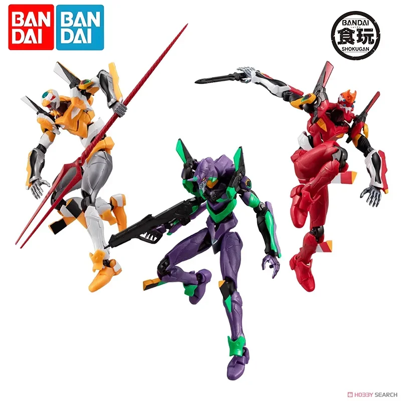 Фото Bandai Original Shokugan NEON GENESIS EVANGELION Unit-01 и 00 EVA Frame DX01 Gashapon Мини-фигурка Коллекционная модель аниме Kit №1
