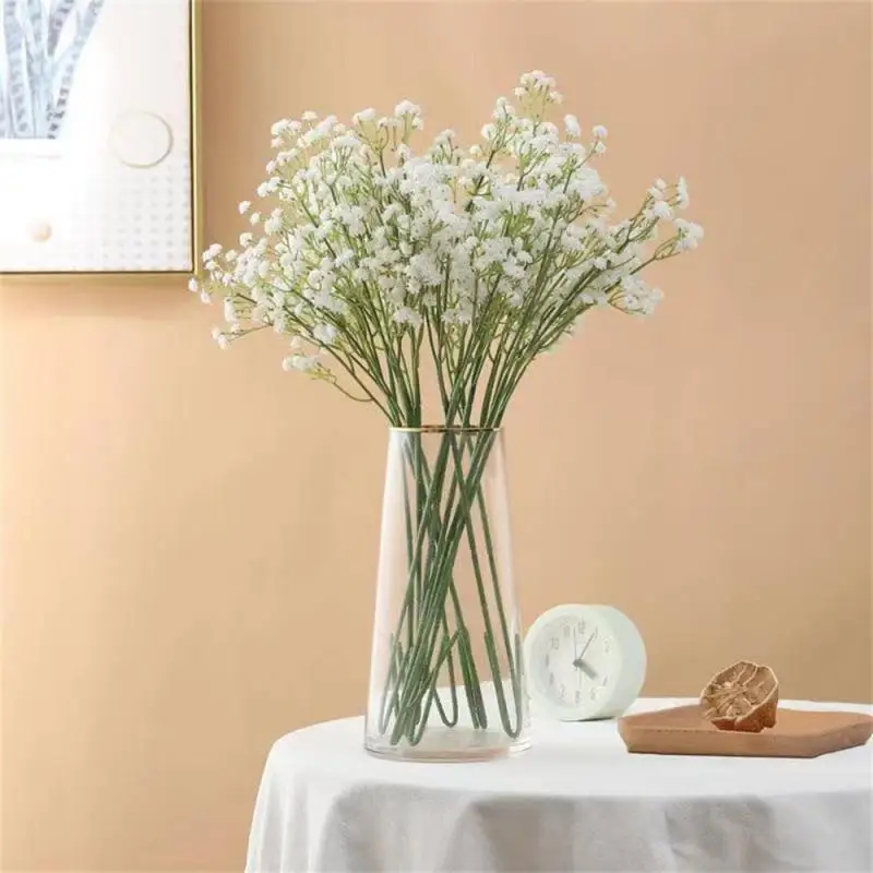 

Single Branch Baby Breath Artificial Flower Plastic DIY Bouquet Arrangement Wedding Home Decor Handmade Gift