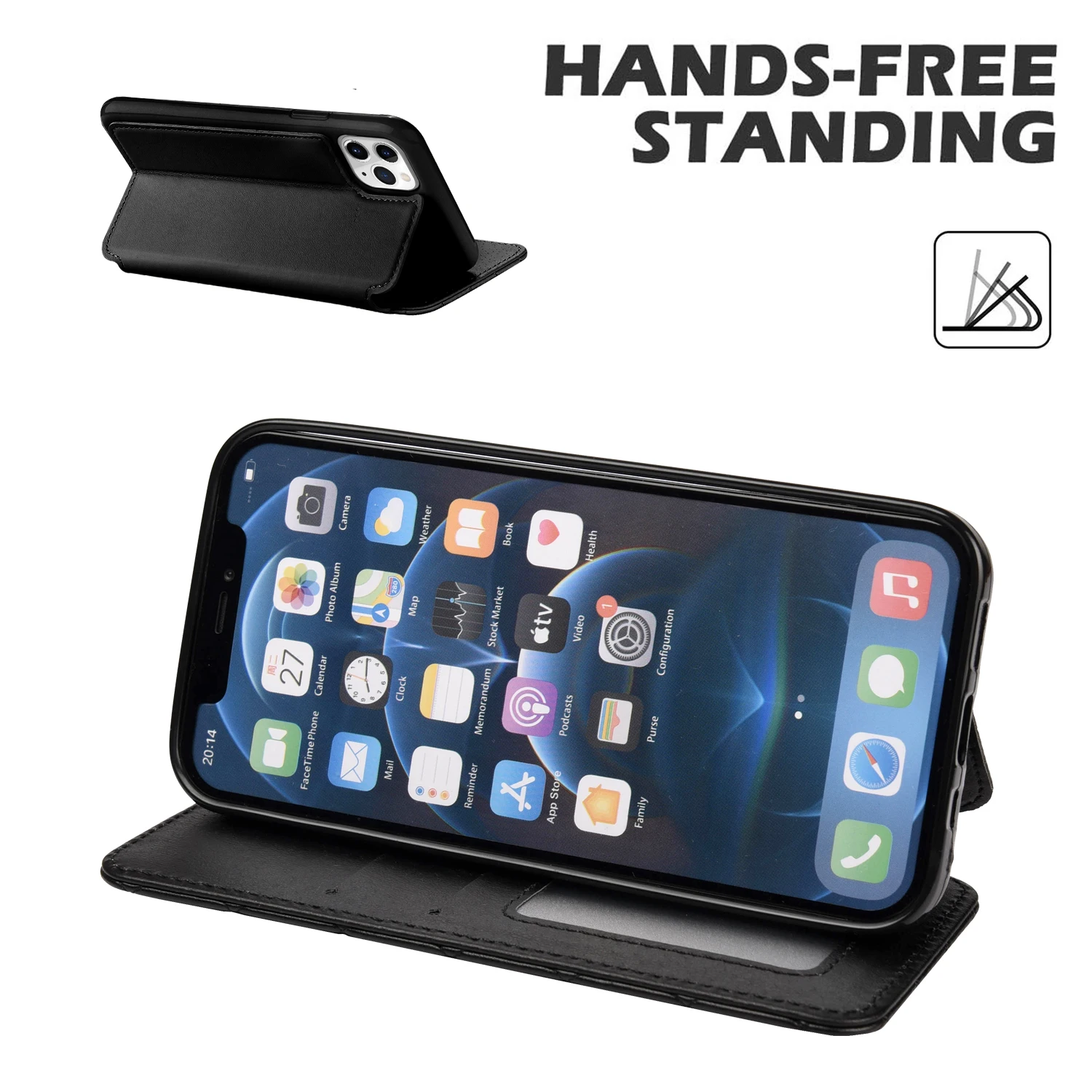 Leather Flip Case For Galaxy S20 Plus S21 Ultra S20FE S10E 5G S9 S8 S7 Edge S6 S5 Phone Protector Wallet Cover Card Slots Stand
