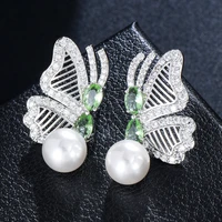 kellybola new trendy butterfly earrings for women girl daily bridal wedding party jewelry romantic present gift high quality