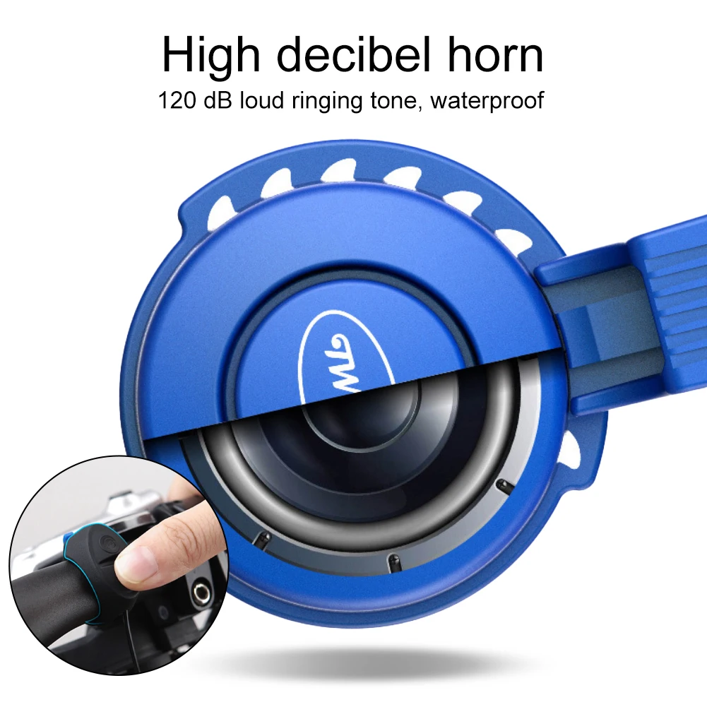 Велосипедный звонок с зарядкой через USB 120 дБ | Спорт и развлечения