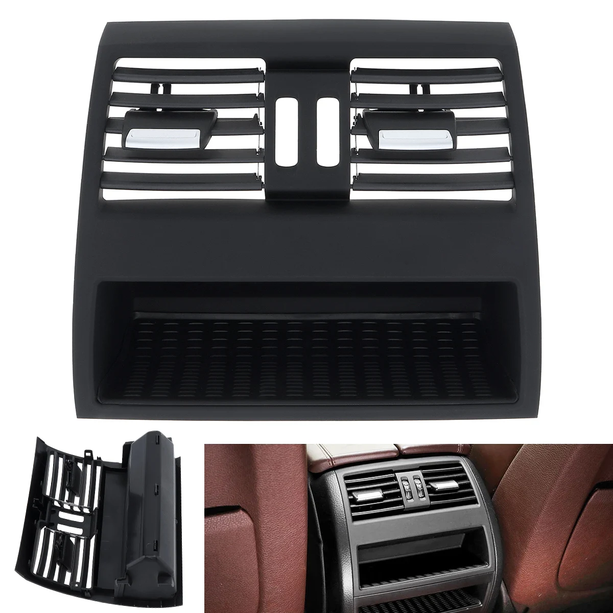 Rear No Hole Console Dash Panel Console Center Air AC Outlet Vent Grille Cover Fit for BMW-5 Series F10 520 521 523 525 528 530 Rear No Hole Console Dash Panel Console Center Air AC Outlet Vent Grille Cover Fit for BMW-5 Series F10 520 521 523 525 528 530