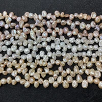 natural freshwater pearl baroque recycled beads 3x8mm sanqi hole charm fashion jewelry diy necklace earrings accessories