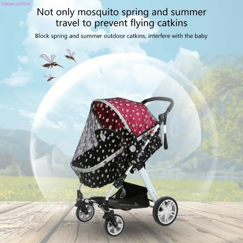 Фото D0JC Secure Baby Croller Fly Net Mesh Emelcodery Cover легко прикреплять №2