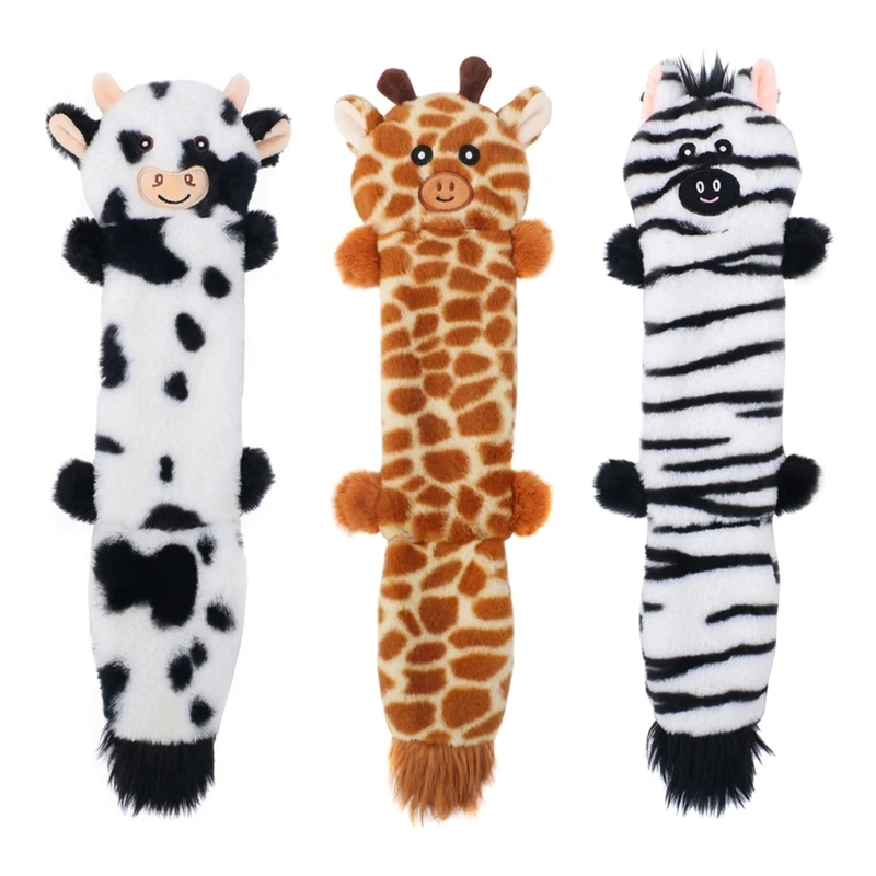 

Dog Chew Toy Squeak Toy for Dogs Interactive Dog Toy Cute Unstuffed Plush Animal