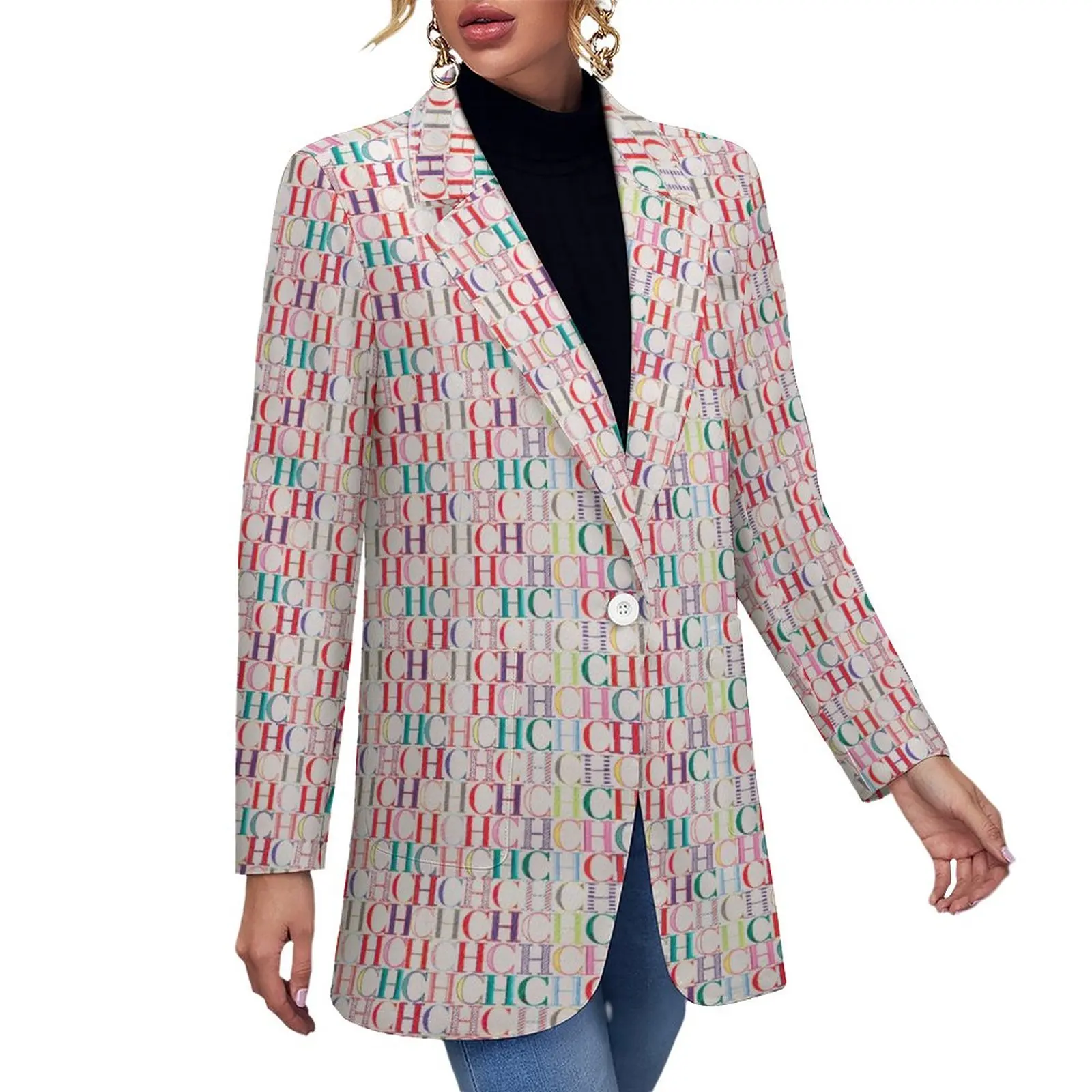 

Женский костюм для раннего лета, разноцветный контрастный свободный Универсальный деловой Повседневный пиджак, изящный женский пиджак