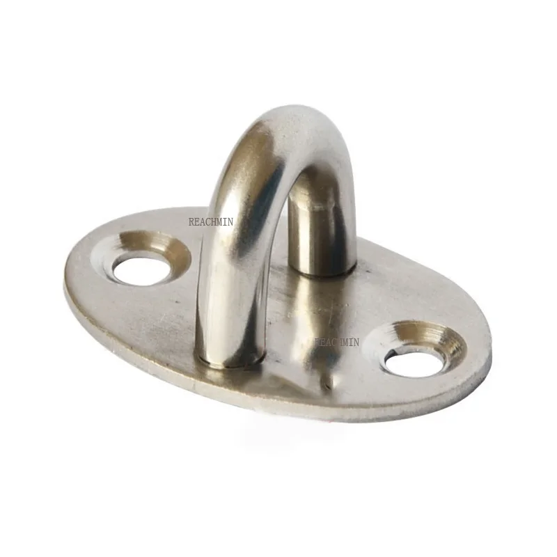 

304 Stainless Steel Oval Shape Base Ceiling Fans Sandbags Hammocks Leisure Sofa Fixed Hook