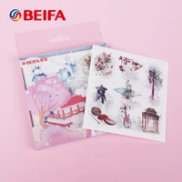 beifa 20pcs ancient girl stickers chinese style kawaii sticker every different vintage samples for school stationery aesthetic
