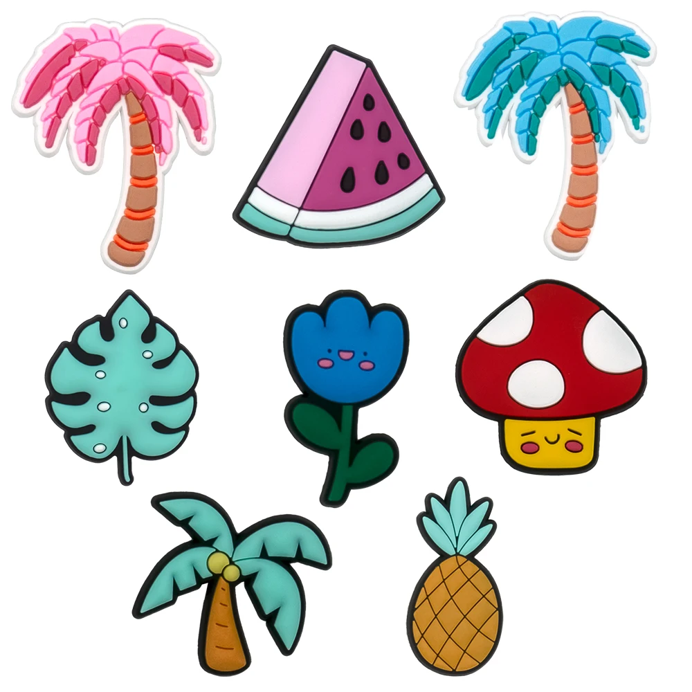 8 шт. набор украшений для обуви в виде растений