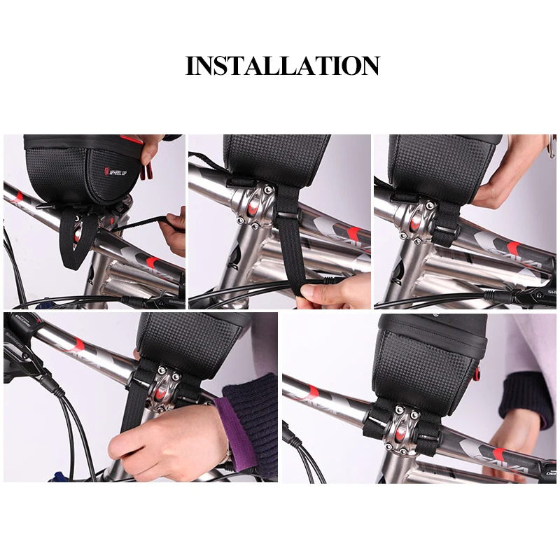 Сумка на руль велосипеда с сенсорным экраном водонепроницаемая 6 5 дюйма |