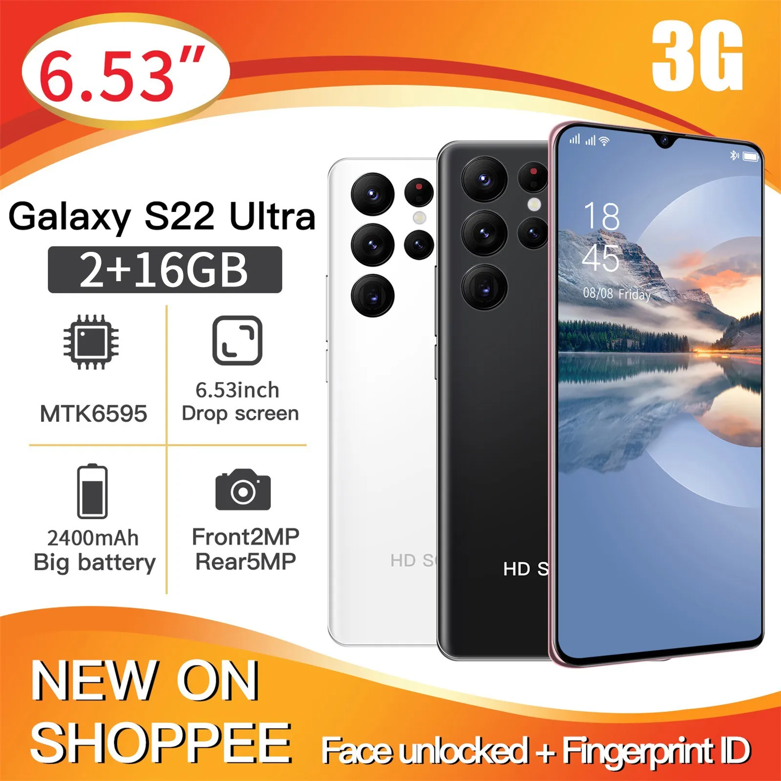 S22U смартфон с 5 5-дюймовым дисплеем ОЗУ 2 Гб ПЗУ 16 ГБ 6 53 мАч |