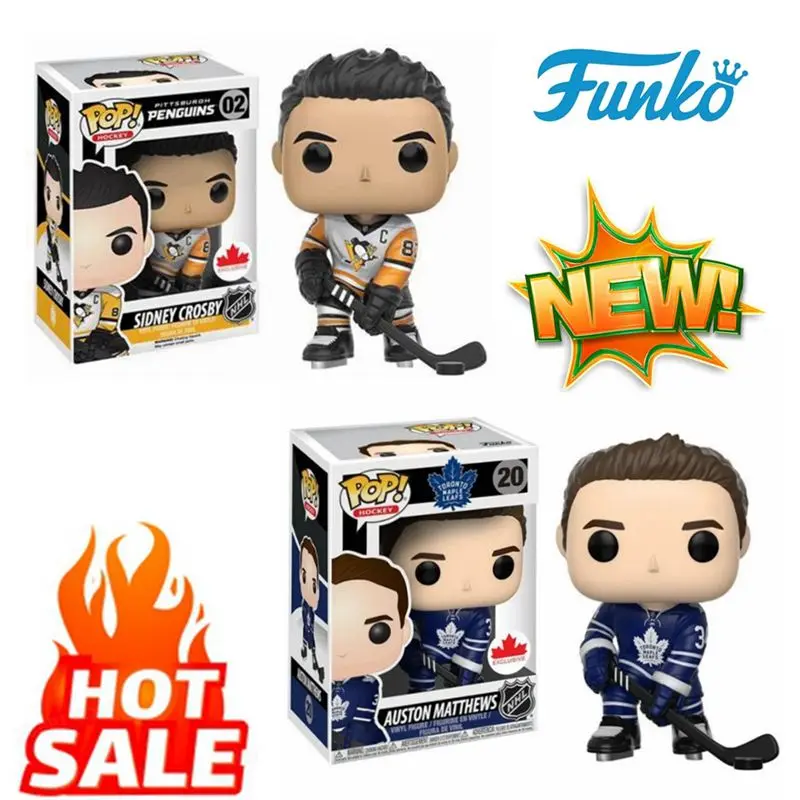 FUNKO Новая хоккейная кукла PENGUINS Сидни Кросби # 02 Остон Мэттьюз Виниловая фигурка 20