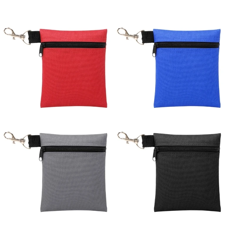 

F1FD Lightweight Golf Ball Bag Golf Tees Storage with Carabiner Waist Bag