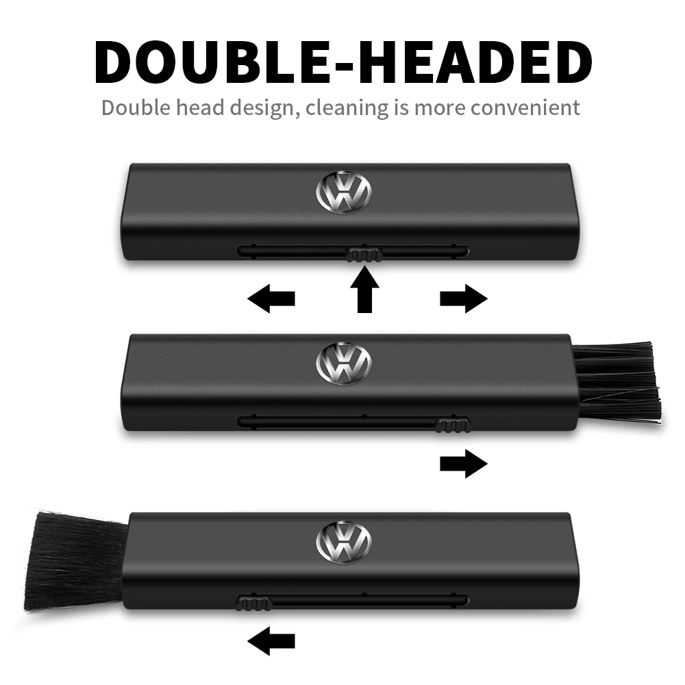 Автомобильная двуглавая чистящая мягкая щетка для деталей кондиционера щетки