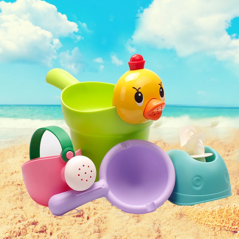 

Пляжные игрушки для детей, 4 шт., набор игрушек для душа, ванны, воды, снега, летние детские игры для плавания, песка, бассейна, игры на открытом воздухе для мальчиков и девочек, подарок