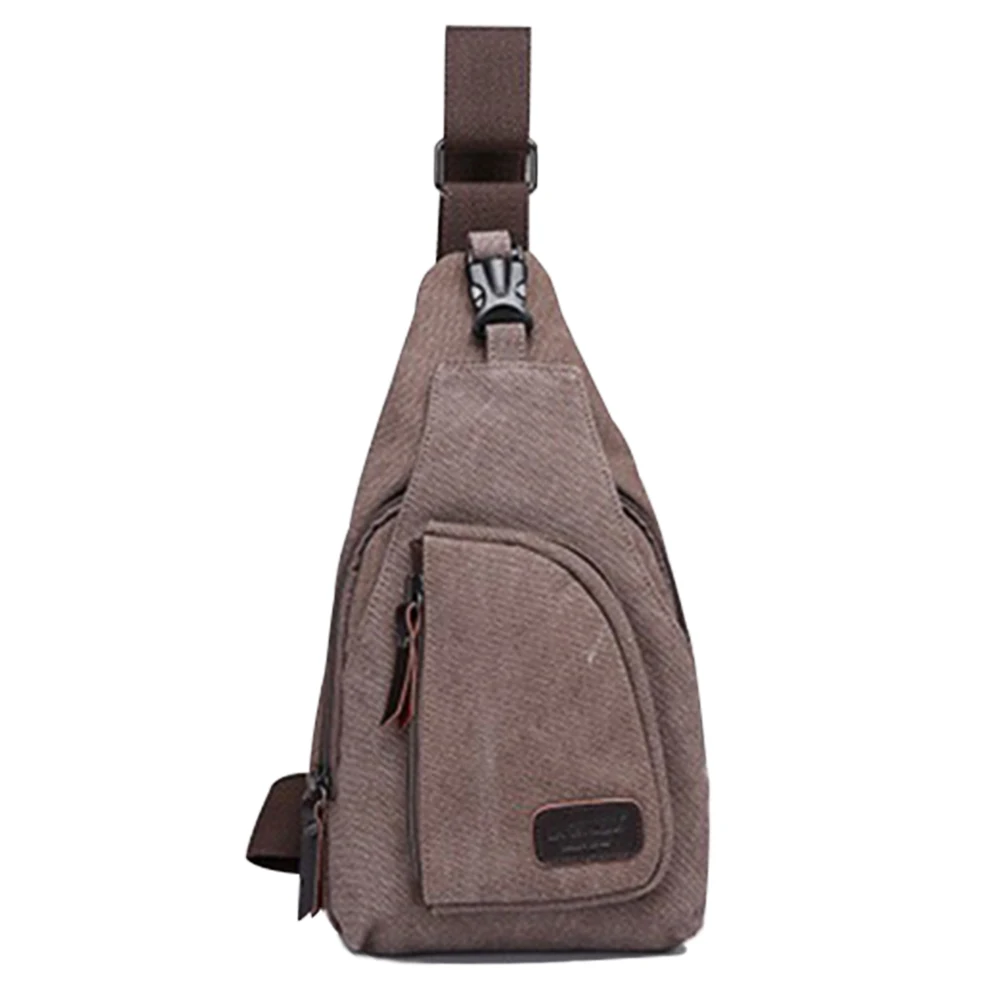 

Fashion Men Chest Bags Casual Canvas Messenger Bag Small Size Men's Travel Tactical Shoulder Bag