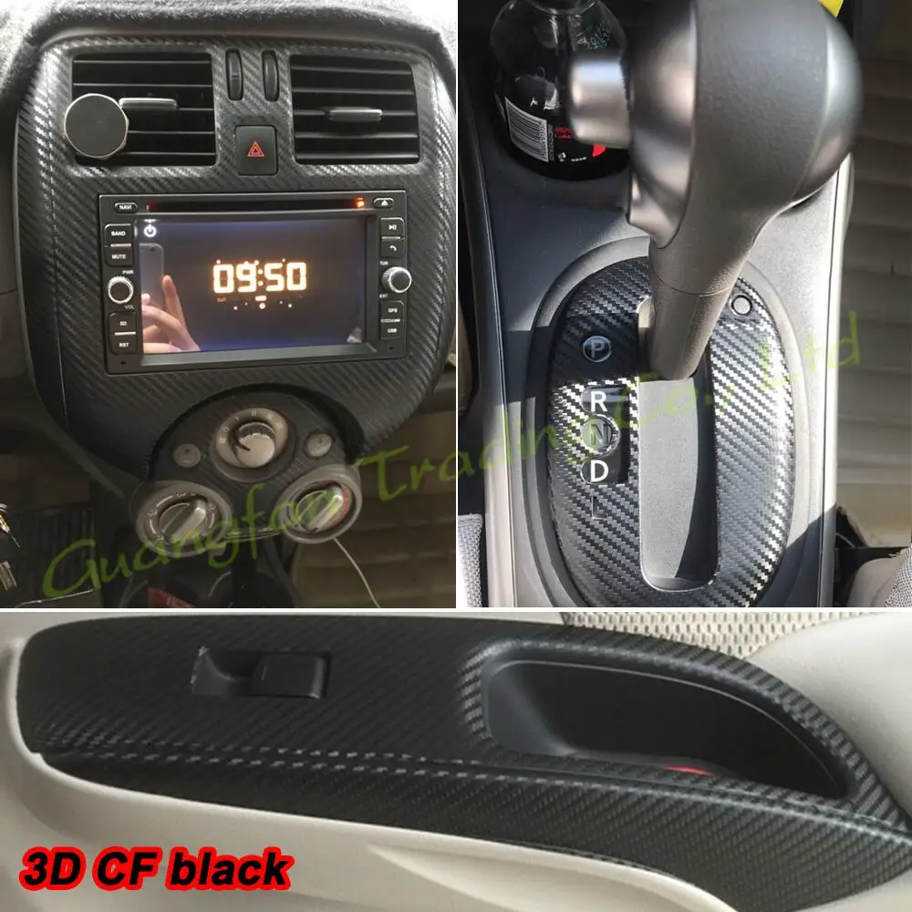 Стайлинг автомобиля 3D/5D углеродное волокно Автомобильный интерьер центральная
