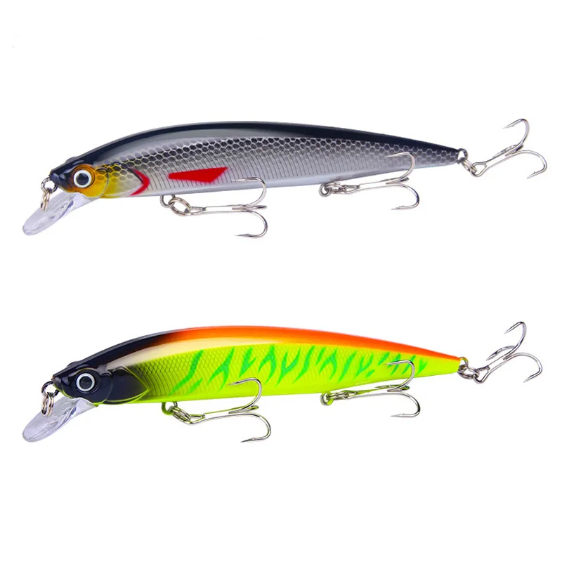 

1pcs Floating Minnow Fishing Lures 140mm 18.5g Laser Plastic Wobbler Artificial Hard Bait With Hook Pike Crankbait Pesca Tackle