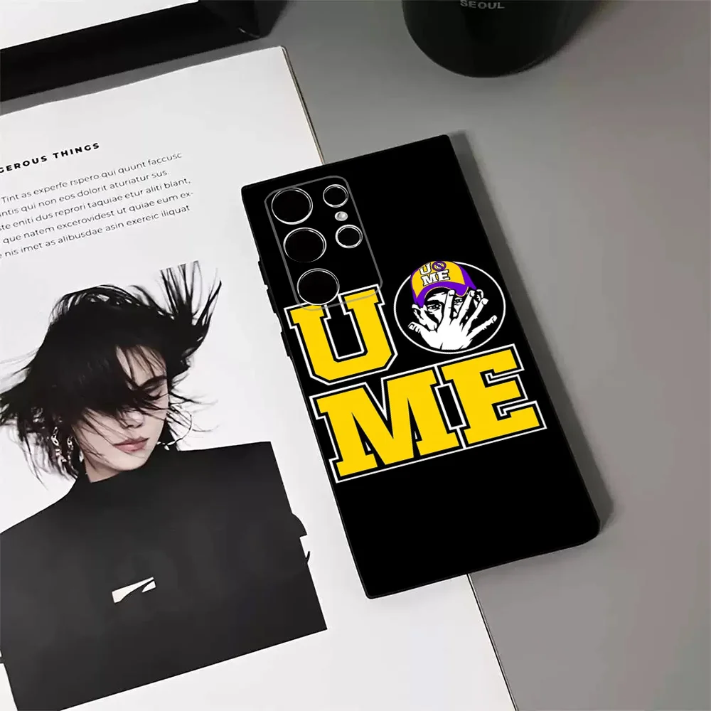 Чехол для телефона J-John C-Cenas actor Samsung S24 23 22 30 21 10 9 Ultra Plus Lite FE 5G черный мягкий чехол