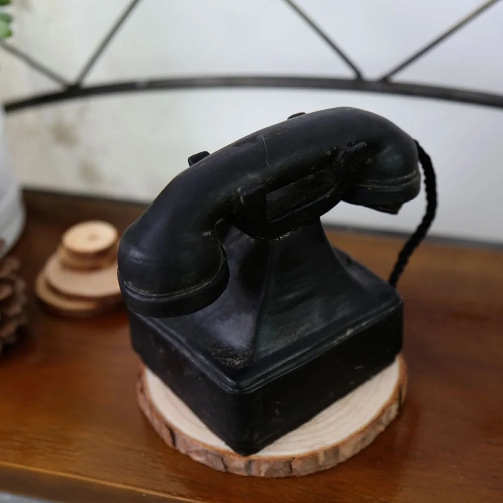 Декор для дома настольная винтажная модель стационарного телефона настольный