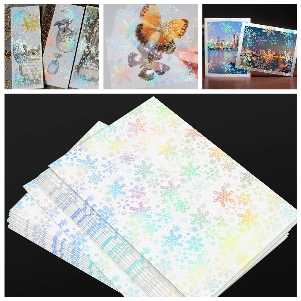 

Пленка холодного ламинирования 10 листов, лист со сломанным стеклом и узором снега, пленка для защиты фотографий и изготовления образцов