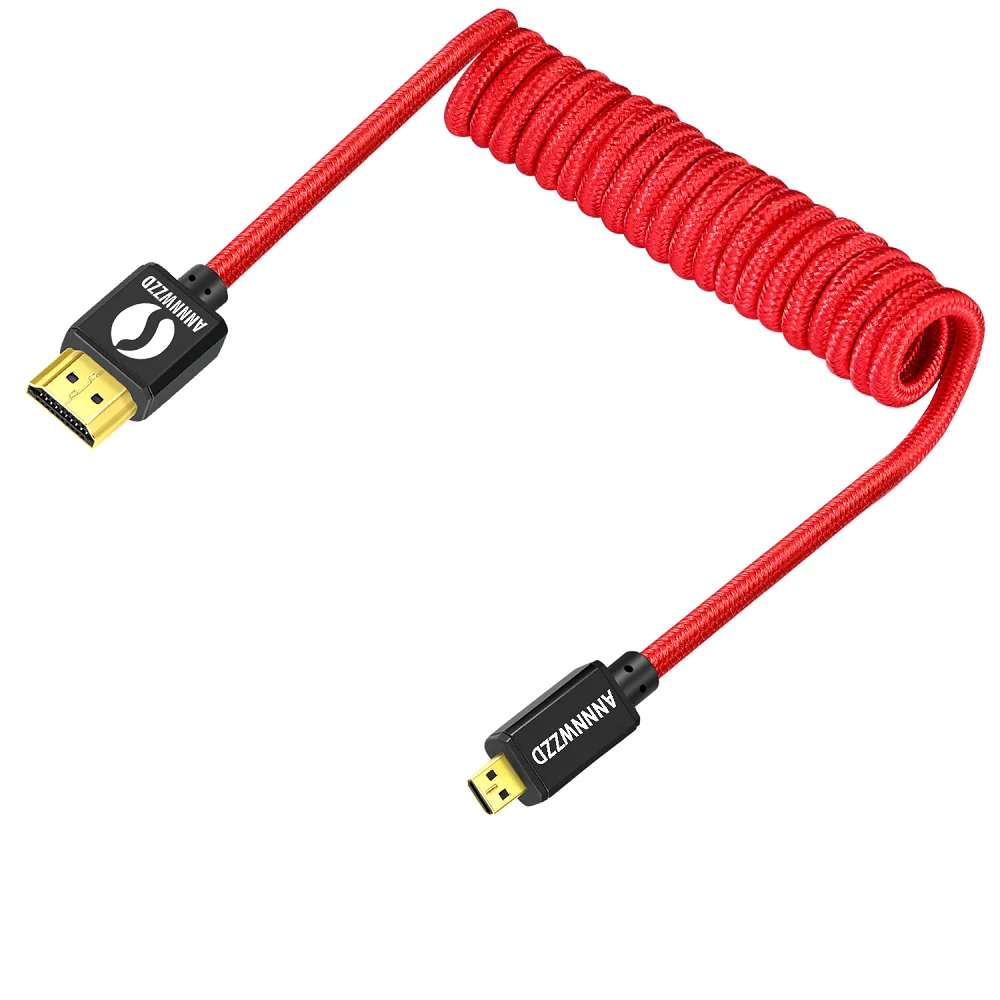 Кабель Micro HDMI совместимый с 2 0 3D 4K 1080 штекер-штекер высокоскоростной пружинный GoPro