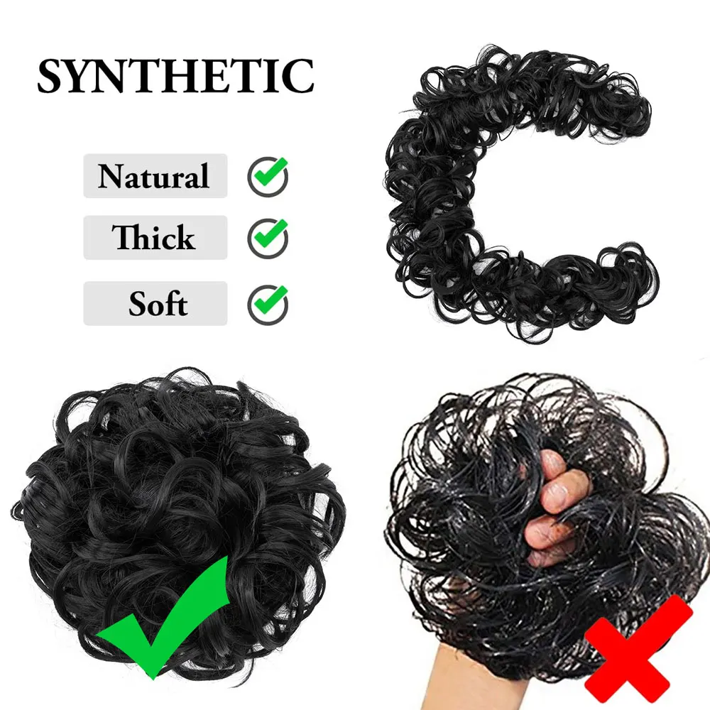 BENEHAIR синтетический женский шиньон беспорядочный пучок для волос резинка повязка