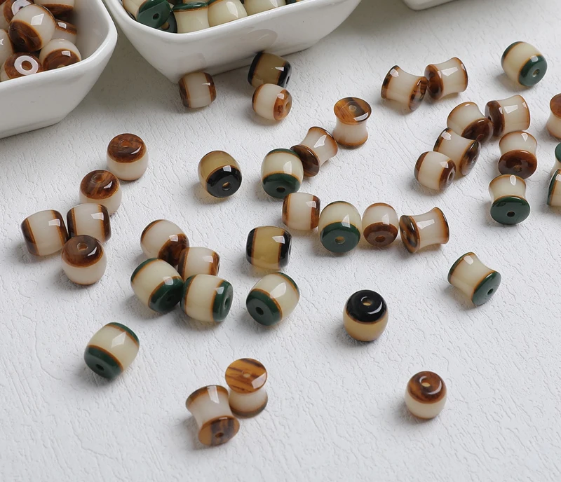 Оптовая продажа 100 шт./партия разноцветные геометрические бусины неправильной