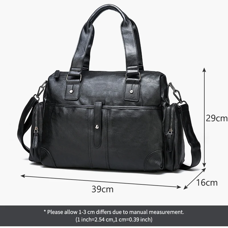 Men Crossbody Bag Waterproof Male Big Capacity Handbags Outdoors Luggage Bags Black Shoulder Bag