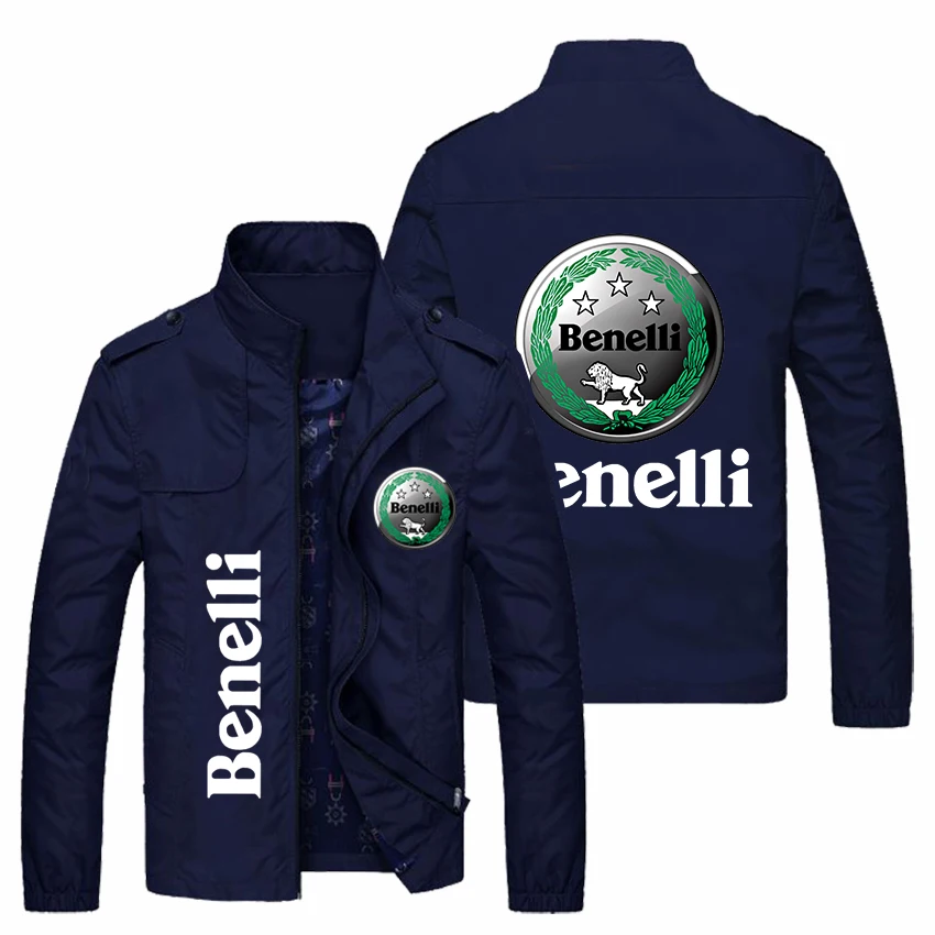 

NEUE Frühjahr Herbst Männer BENELLI LOGO jacken Beliebte Gedruckt casual fashion lose biker jacke Männer