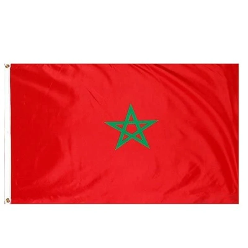 Polyester Fabrics 90x150cm Morocco National Flag 3*5ft Country Sign Banner | Flags