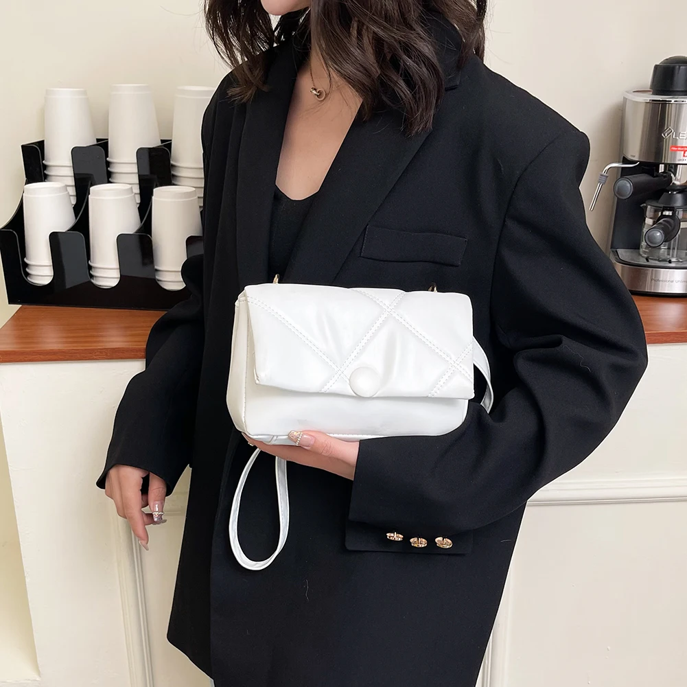 

Женская сумка-мессенджер на одно плечо, однотонный Дамский кошелек из искусственной кожи для мелочи, винтажная дизайнерская сумочка через ...