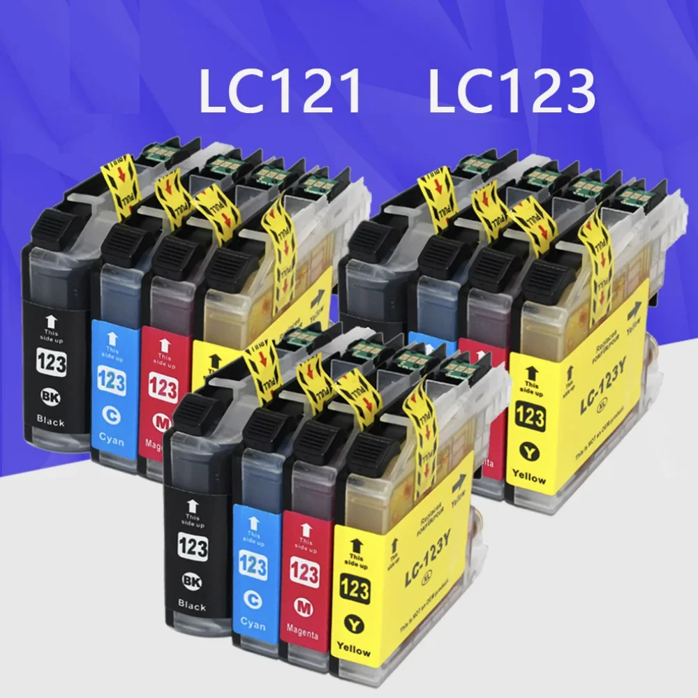

12PK For Brother LC123 Ink Cartridge Compatible For MFC-J4510DW MFC-J4610DW Printer Ink Cartridge LC 123 MFC-J4410DW J4710DW