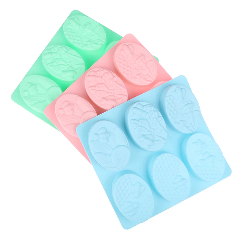 1 шт. 6 овальная форма в форме пчелы для мороженого желе пудинга мыло торта