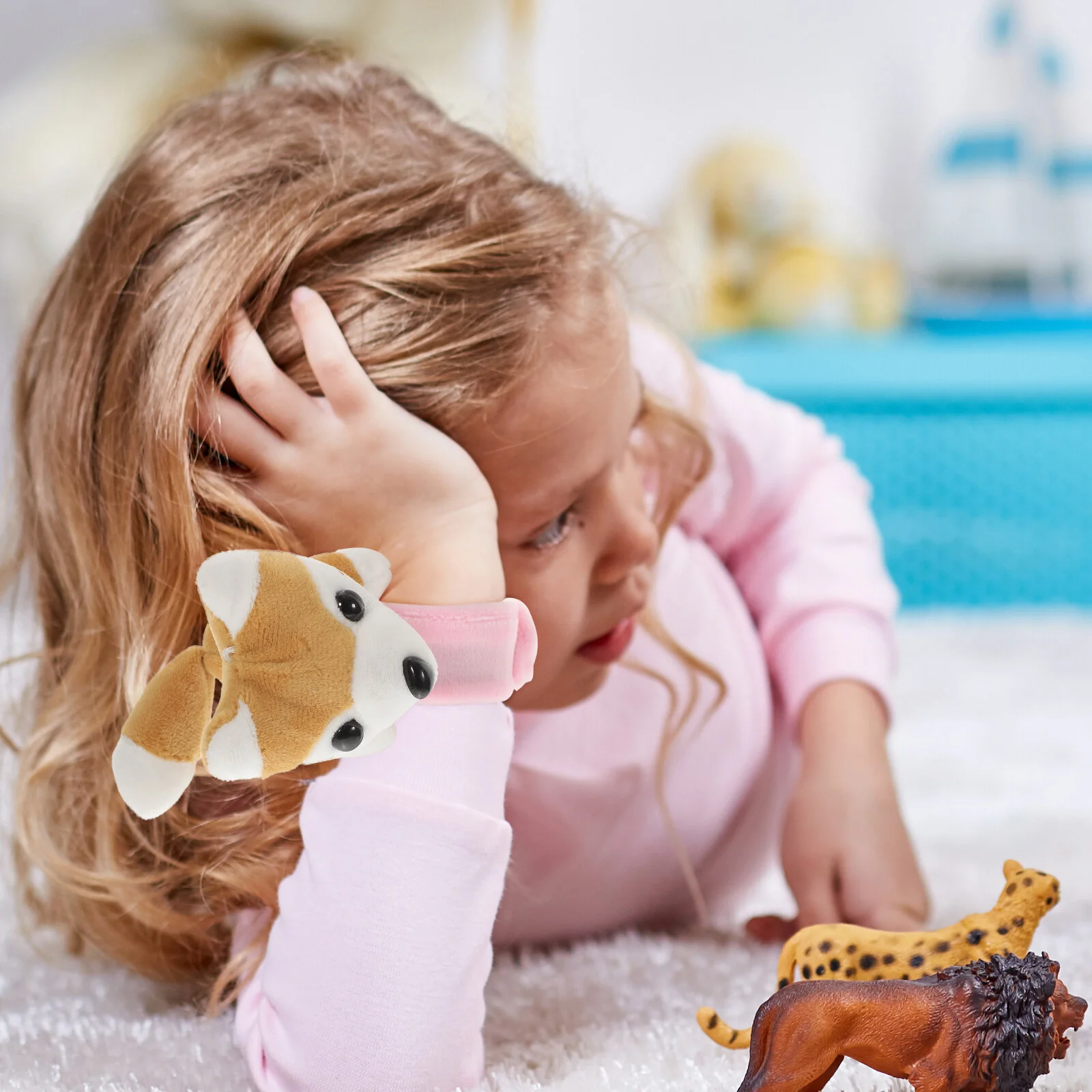 

Party Supplies Slap Bands Bracelets Kids Children Couple Toys Favors Stuffed Plush Animal Rings Filling Wristband