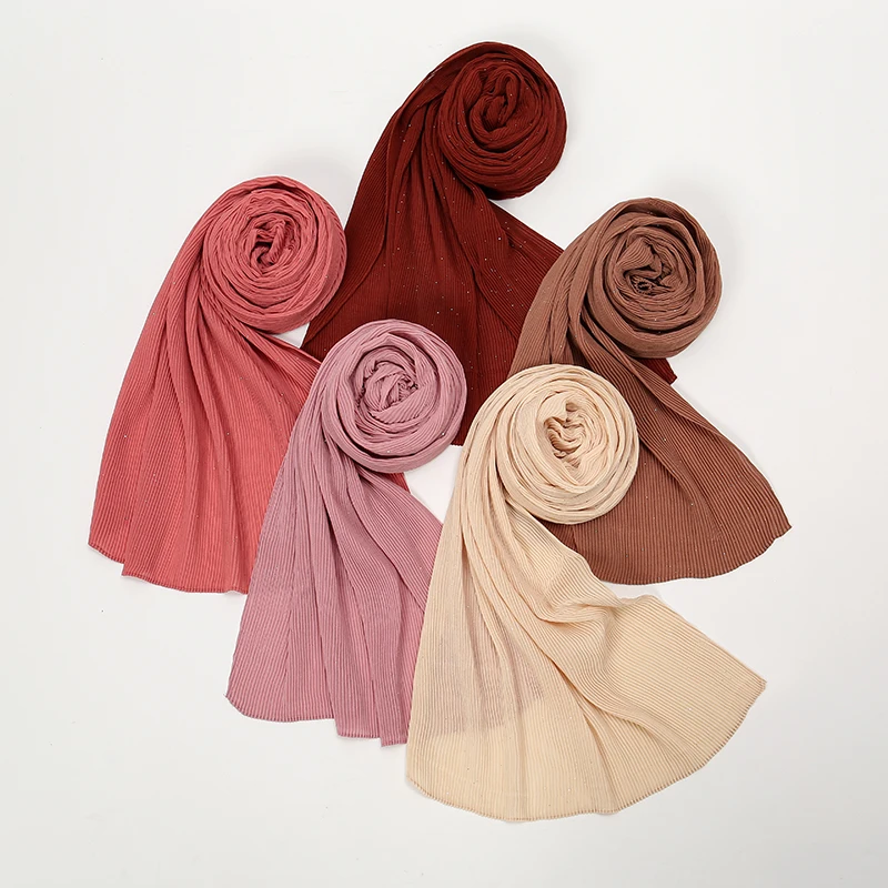 Мягкие бриллиантовые обложки летняя Удобная мусульманская головная повязка для