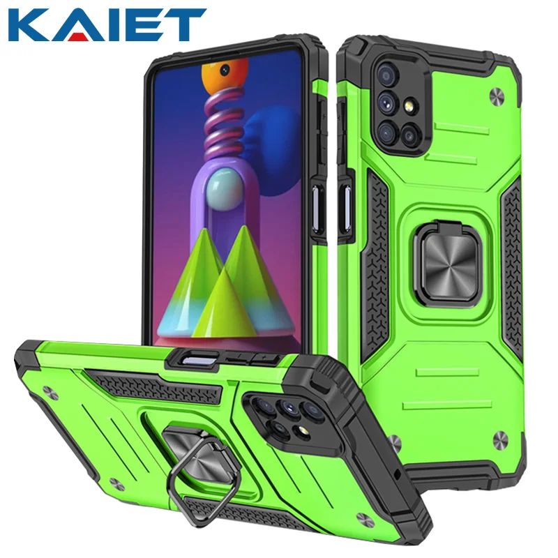 

Shockproof Phone Case For Samsung M10 M60S M31S M51 Magnetic Ring Car Holder Protective Cover For Galaxy M30S M21 M31 M12 M52 5G