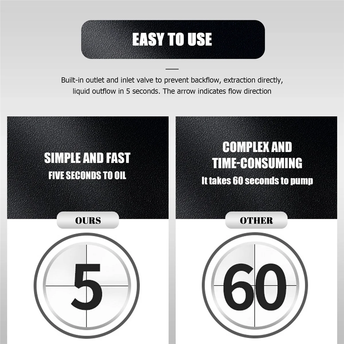 2 м ручной сифонный насос с высоким расходом портативный автомобильный для