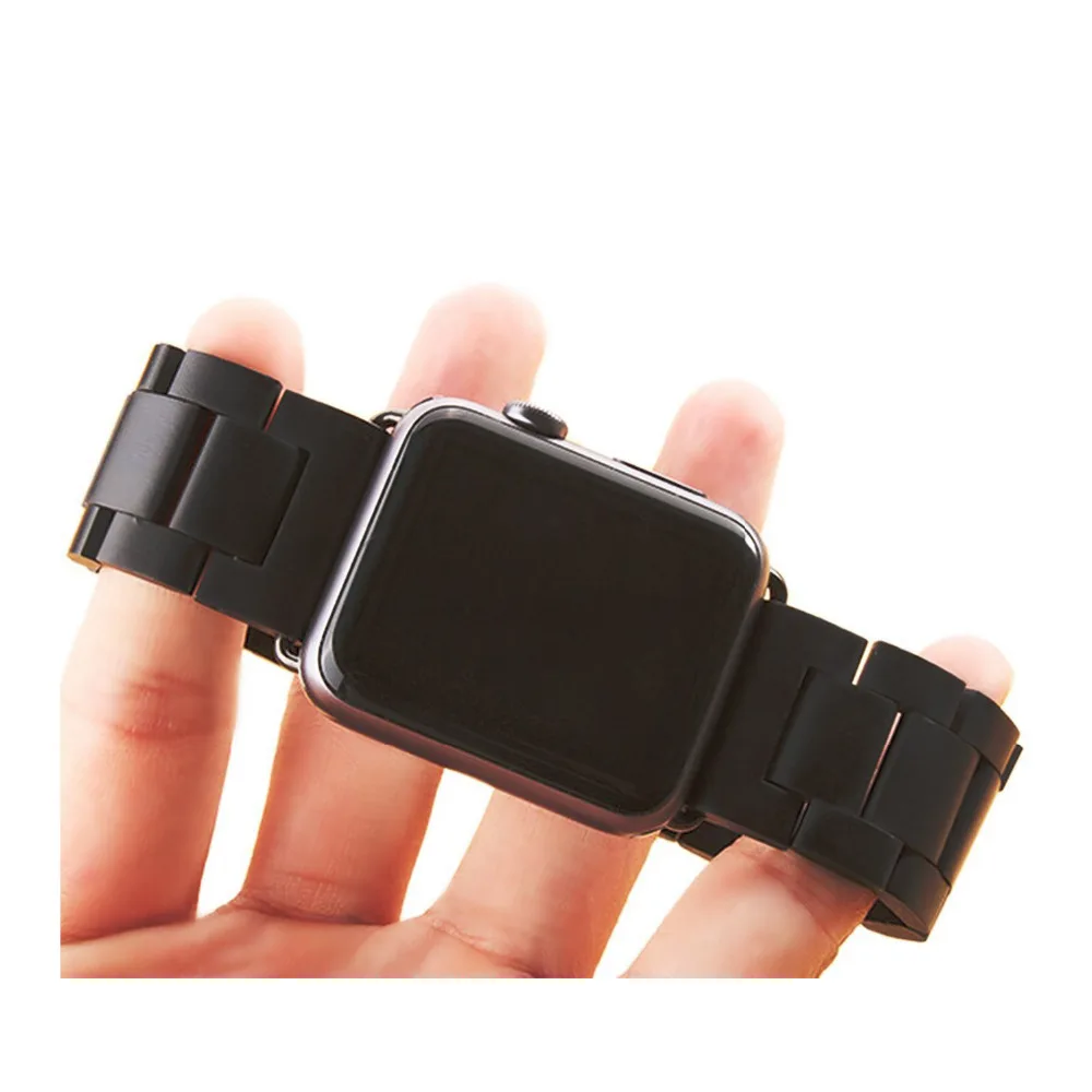 Natural Wooden strap For Apple watch Series 7 45mm 41mm Bracelet for Apple watch band 44mm 40mm 42mm 38mm iWatch 6 SE 5 3