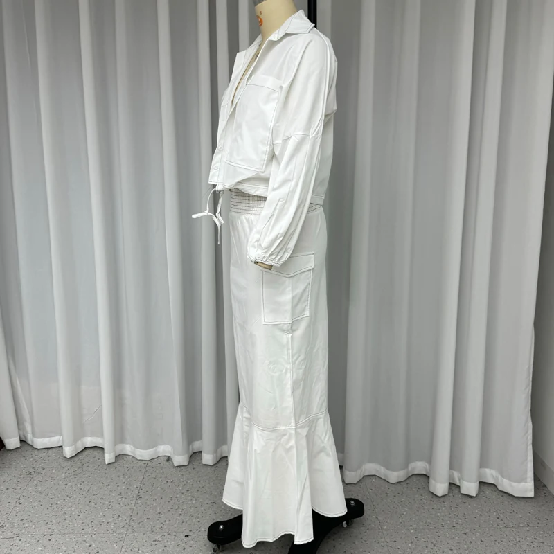 Женский офисный комплект Wefads элегантный однотонный кардиган на шнуровке с